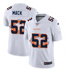 Nike Bears 52 Khalil Mack White Shadow Logo Limited Jersey