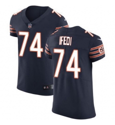 Nike Bears 74 Germain Ifedi Navy Blue Team Color Men Stitched NFL Vapor Untouchable Elite Jersey