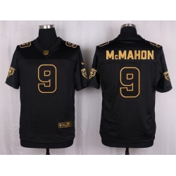 Nike Bears #9 Jim McMahon Black Mens Stitched NFL Elite Pro Line Gold Collection Jersey