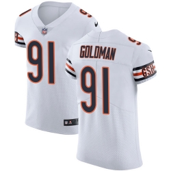 Nike Bears #91 Eddie Goldman White Mens Stitched NFL Vapor Untouchable Elite Jersey