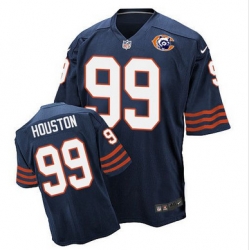 Nike Bears #99 Lamarr Houston Navy Blue Throwback Mens Stitched NFL Elite Jersey