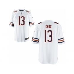 Nike Chicago Bears 13 Johnny Knox Game White NFL Jersey