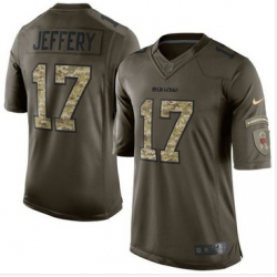 Nike Chicago Bears #17 Alshon Jeffery Green Men 27s Stitched NFL Limited Salute to Service Jersey