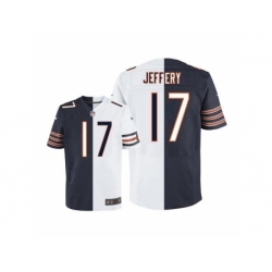 Nike Chicago Bears 17 Alshon Jeffery Navy Blue-White Limited Split NFL Jersey