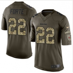 Nike Chicago Bears #22 Matt Forte Green Men 27s Stitched NFL Limited Salute to Service Jersey