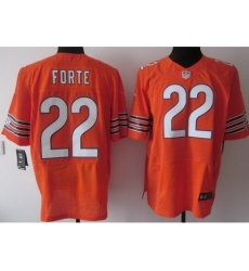 Nike Chicago Bears 22 Matt Forte Orange Elite NFL Jersey