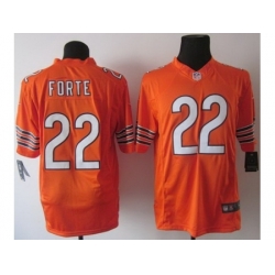 Nike Chicago Bears 22 Matt Forte Orange Limited NFL Jersey