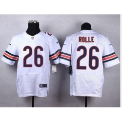 Nike Chicago Bears #26 Antrel Rolle White Mens Stitched NFL Elite Jersey