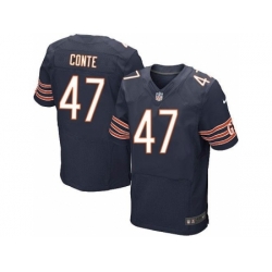 Nike Chicago Bears 47 Chris Conte Blue Elite NFL Jersey