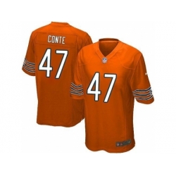 Nike Chicago Bears 47 Chris Conte Orange Game NFL Jersey