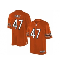 Nike Chicago Bears 47 Chris Conte Orange Limited NFL Jersey