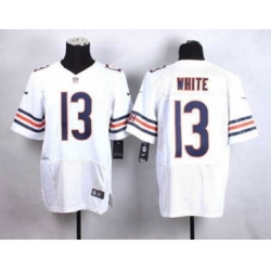 nike nfl jerseys chicago bears 13 white white[Elite][white]