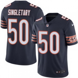 Nike Bears #50 Mike Singletary Navy Blue Mens Stitched NFL Limited Rush Jersey