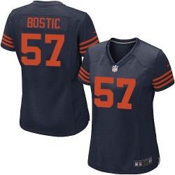 Nike NFL Chicago Bears #57 Jon Bostic Blue Women's Game Alternate Jersey