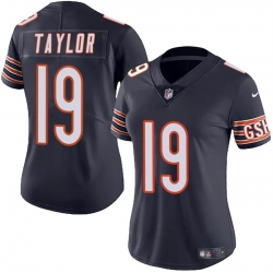 Women Chicago Bears 19 Tory Taylor Navy 2024 Vapor Stitched Jersey