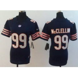 Women Nike Chicago Bears 99# Shea McClellin Blue NFL Jerseys