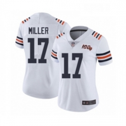 Womens Chicago Bears 17 Anthony Miller White 100th Season Limited Football Jersey