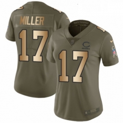 Womens Nike Chicago Bears 17 Anthony Miller Limited Olive Gold 2017 Salute to Service NFL Jersey