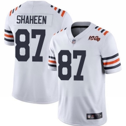 Bears 87 Adam Shaheen White Alternate Youth Stitched Football Vapor Untouchable Limited 100th Season Jersey