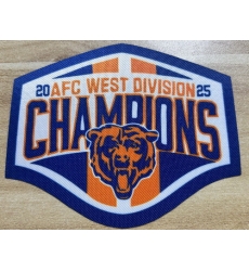 Chicago Bears 2025 AFC West Division Champions Patch Biaog