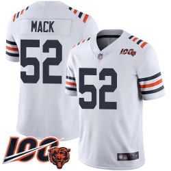 Youth Chicago Bears 52 Khalil Mack White 100th Season Limited Football Jersey