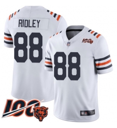 Youth Chicago Bears 88 Riley Ridley White 100th Season Limited Football Jersey