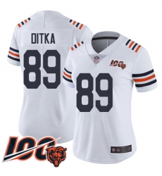 Youth Chicago Bears 89 Mike Ditka White 100th Season Limited Football Jersey