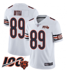 Youth Chicago Bears 89 Mike Ditka White Vapor Untouchable Limited Player 100th Season Football Jersey