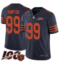 Youth Chicago Bears 99 Dan Hampton Limited Navy Blue Rush Vapor Untouchable 100th Season Football Jersey