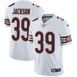 Youth Nike Bears #39 Eddie Jackson White Stitched NFL Vapor Untouchable Limited Jersey