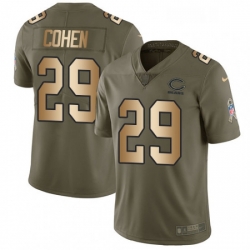 Youth Nike Chicago Bears 29 Tarik Cohen Limited OliveGold Salute to Service NFL Jersey