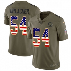 Youth Nike Chicago Bears 54 Brian Urlacher Limited OliveUSA Flag Salute to Service NFL Jersey