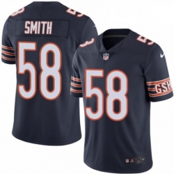 Youth Nike Chicago Bears 58 Roquan Smith Navy Blue Team Color Vapor Untouchable Elite Player NFL Jersey