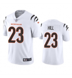 Men Cincinnati Bengals 23 Daxton Hill White Vapor Untouchable Limited Stitched Jersey