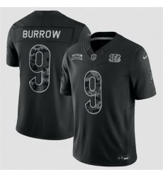Men Cincinnati Bengals 9 Joe Burrow Black F U S E 2026 Salute to Service Limited Stitched Football Jersey Men Cincinnati Bengals 9 Joe Burrow Black F U S E 2026 Salute to Service Limited Stitched Football Jersey