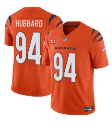 Men Cincinnati Bengals 94 Sam Hubbard Orange 2024 F U S E With 4 Star C Patch Vapor Untouchable Limited Stitched Jersey