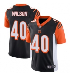 Nike Cincinnati Bengals 40 Brandon Wilson Mens Limited Black Team Color Vapor Untouchable Jersey