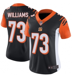 Bengals 73 Jonah Williams Black Team Color Women Stitched Football Vapor Untouchable Limited Jersey