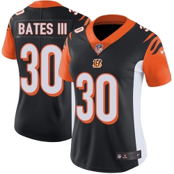 Nike Bengals #30 Jessie Bates III Black Team Color Womens Stitched NFL Vapor Untouchable Limited Jersey