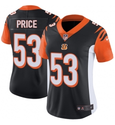 Nike Bengals #53 Billy Price Black Team Color Womens Stitched NFL Vapor Untouchable Limited Jersey