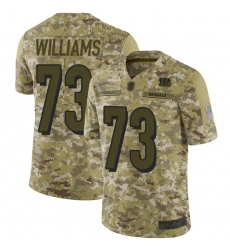 Bengals 73 Jonah Williams Camo Youth Stitched Football Limited 2018 Salute to Service Jersey