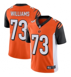 Bengals 73 Jonah Williams Orange Alternate Youth Stitched Football Vapor Untouchable Limited Jersey