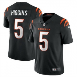 Youth Cincinnati Bengals 5 Tee Higgins Black Vapor Untouchable Limited Stitched Jersey