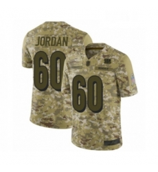 Youth Cincinnati Bengals 60 Michael Jordan Limited Camo 2018 Salute to Service Football Jersey