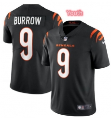 Youth Cincinnati Bengals 9 Joe Burrow Jersey