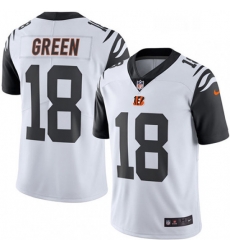 Youth Nike Cincinnati Bengals 18 AJ Green Limited White Rush Vapor Untouchable NFL Jersey