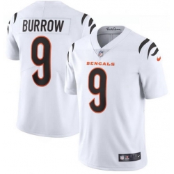 Youth Nike Cincinnati Bengals 9 Joe Burrow White Vapor Limited Jersey