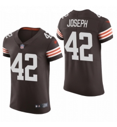 Cleveland Browns 42 Karl Joseph Nike Men Brwon Team Color Men Stitched NFL 2020 Vapor Untouchable Elite Jersey