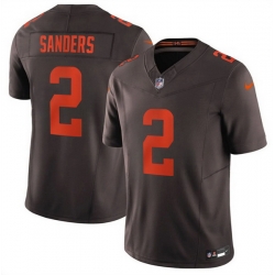 Men Cleveland Browns  2 Shedeur Sanders Brown 2026 F U S E   Alpha Dawg Edition  Vapor Limited Stitched Football Jersey