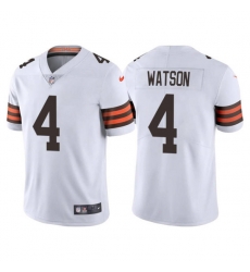 Men's Cleveland Browns #4 Deshaun Watson White Vapor Untouchable Limited Stitched Jersey